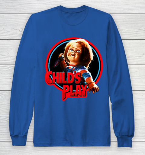Chucky Tshirt Child s Play Horror Long Sleeve T Shirt Tee For Sports