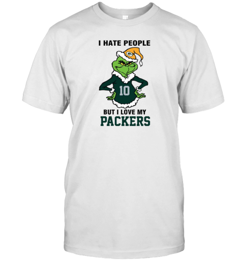 I Hate People But I Love My Packers Green Bay Packers NFL Teams Unisex Jersey Tee