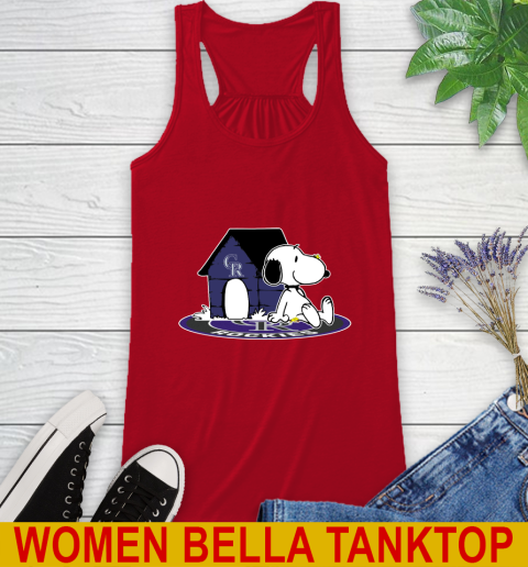 MLB Baseball Colorado Rockies Snoopy The Peanuts Movie Shirt Racerback Tank 6