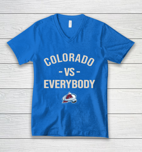 Colorado Avalanche Vs Everybody V-Neck T-Shirt 5
