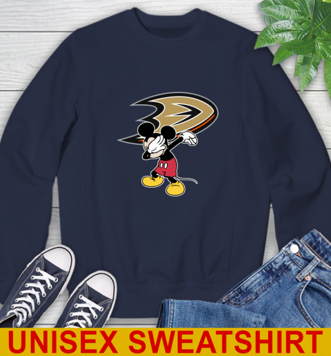 Anaheim Ducks NHL Hockey Dabbing Mickey Disney Sports Sweatshirt 3