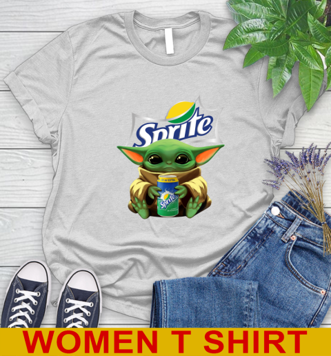 Star Wars Baby Yoda Hugs Sprite Soft Drink Shirt 89