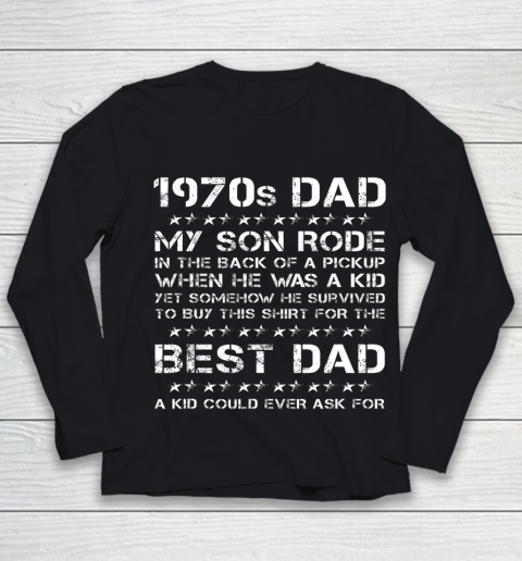 Funny 1970s Dad Boy Dad And Son Father's Day Youth Long Sleeve