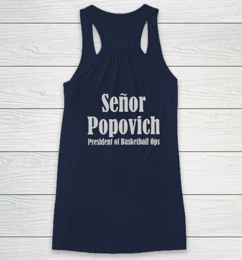 Coach Pop El Jefe (print on front and back) Racerback Tank 11