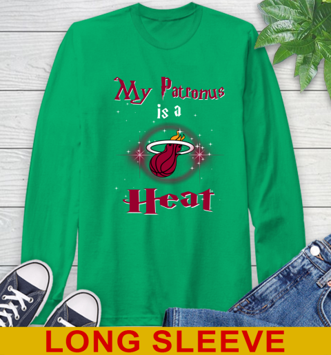 NBA Basketball Harry Potter My Patronus Is A Miami Heat Long Sleeve T-Shirt 8