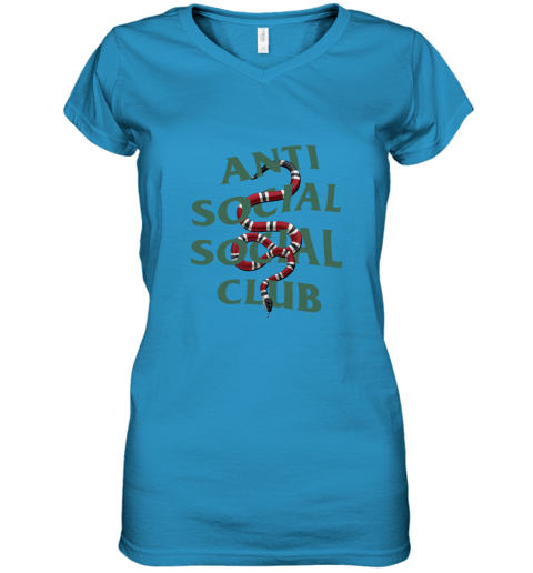 Anti Social Social Club ASSC GC Snake Women's V-Neck T-Shirt