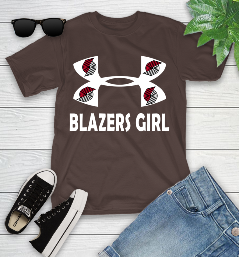 NBA Portland Trail Blazers Girl Under Armour Basketball Sports Youth T-Shirt 7