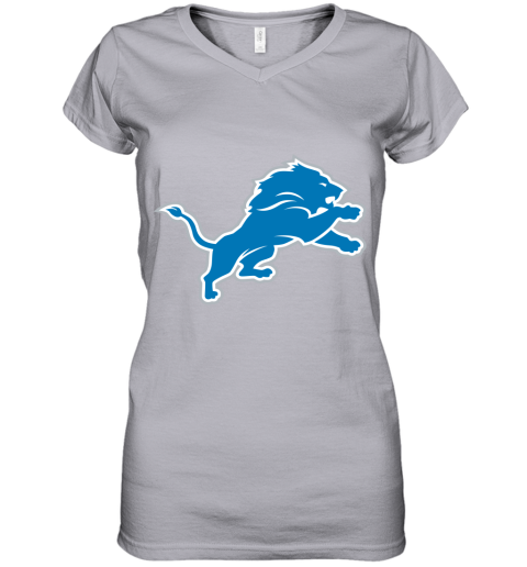 Detroit Lions NFL Pro Line by Fanatics Branded Blue Vintage Victory Women's V-Neck T-Shirt