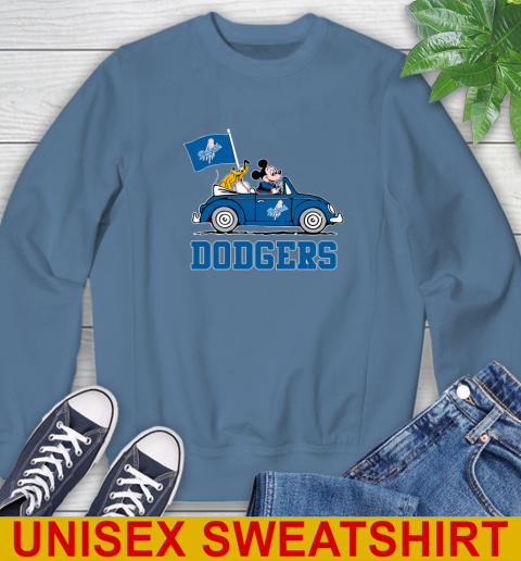 MLB Baseball Los Angeles Dodgers Pluto Mickey Driving Disney Shirt Sweatshirt 9 MLB Baseball Los Angeles Dodgers Pluto Mickey Driving Disney Shirt Sweatshirt - Image 9