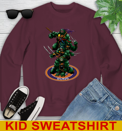 NBA Basketball Phoenix Suns Teenage Mutant Ninja Turtles Shirt Youth Sweatshirt 5