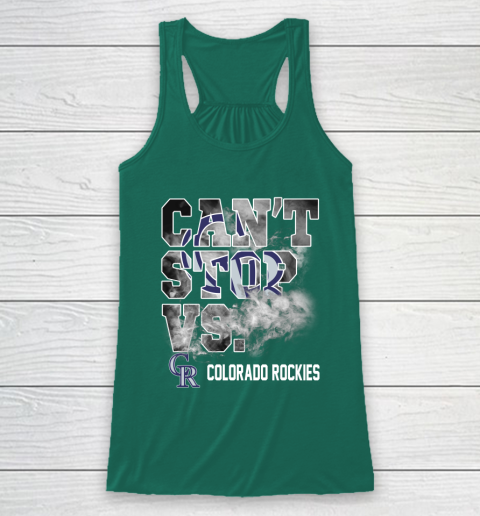 MLB Colorado Rockies Baseball Can't Stop Vs Colorado Rockies Racerback Tank 5