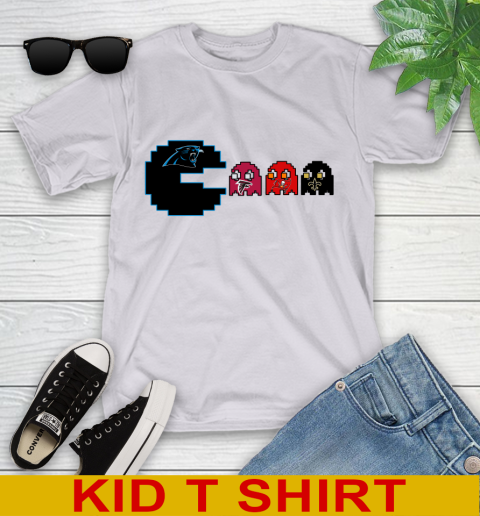 Carolina Panthers NFL Football Pac Man Champion Youth T-Shirt 5