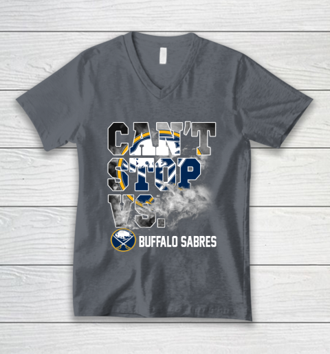 NHL Buffalo Sabres Hockey Can't Stop Vs V-Neck T-Shirt 4
