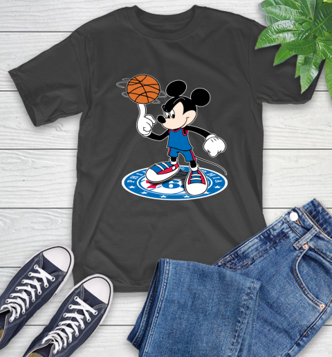 NBA Basketball Philadelphia 76ers Cheerful Mickey Disney Shirt T-Shirt