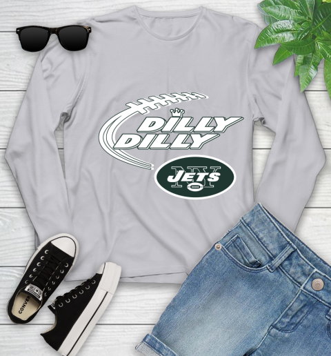 NFL New York Jets Dilly Dilly Football Sports Youth Long Sleeve 5