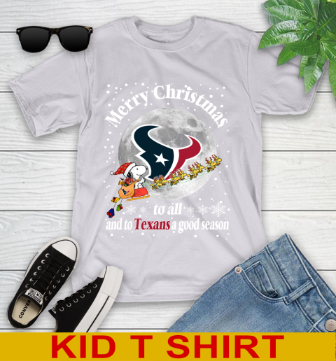 Houston Texans Merry Christmas To All And To Texans A Good Season NFL Football Sports Youth T-Shirt 4