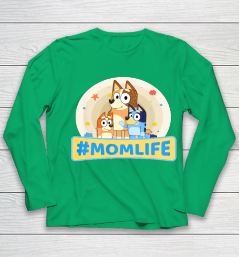 Bluey Mom Family For Life Youth Long Sleeve 4