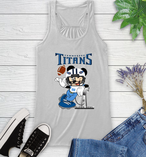 NFL Tennessee Titans Mickey Mouse Disney Super Bowl Football T Shirt Racerback Tank 13