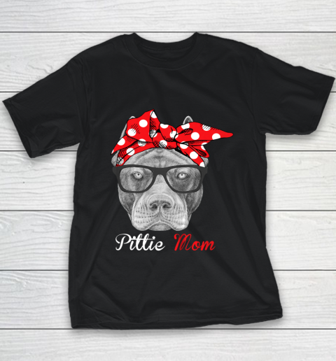 Dog Mom Shirt Pittie Mom Shirt for Pitbull Dog Lovers Mothers Day Youth T-Shirt