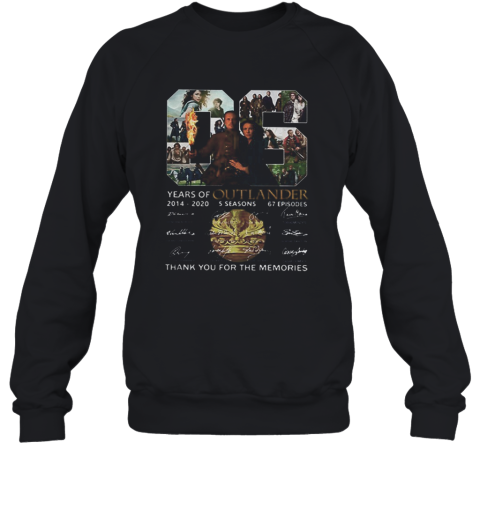 06 Years Of Outlander 2014 2020 Signatures Sweatshirt