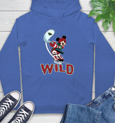 NHL Hockey Minnesota Wild Cheerful Mickey Mouse Shirt Hoodie 9