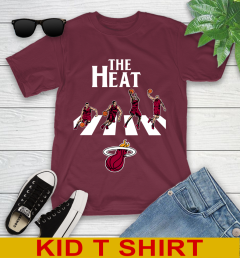 NBA Basketball Miami Heat The Beatles Rock Band Shirt Youth T-Shirt 5