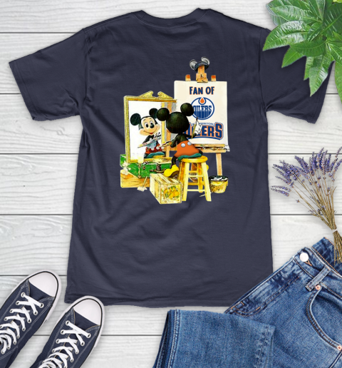 NHL Hockey Edmonton Oilers Mickey Drawing Shirt 81
