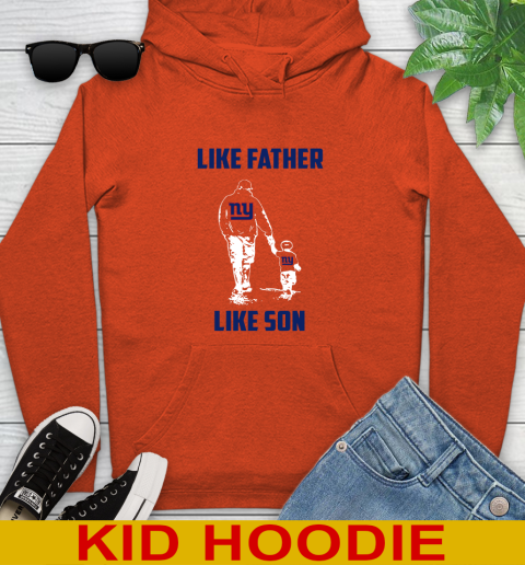 New York Giants NFL Football Like Father Like Son Sports Youth Hoodie 4