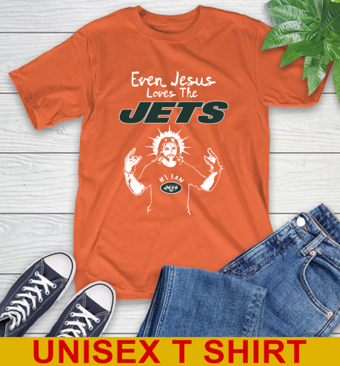 New York Jets NFL Football Even Jesus Loves The Jets Shirt T-Shirt 4
