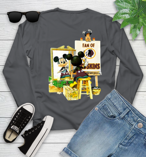 NFL Football Washington Redskins Mickey Drawing Shirt 120