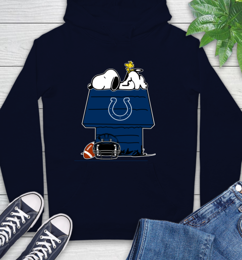 Indianapolis Colts NFL Football Snoopy Woodstock The Peanuts Movie Hoodie 5 Indianapolis Colts NFL Football Snoopy Woodstock The Peanuts Movie Hoodie - Image 5