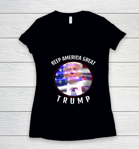 Keep America Great Trump 2020 Election Day Women's V-Neck T-Shirt