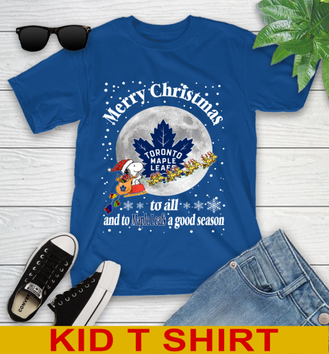 Toronto Maple Leafs Merry Christmas To All And To Maple Leafs A Good Season NHL Hockey Sports Youth T-Shirt 10