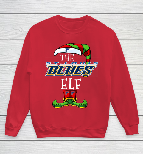 St.Louis Blues Christmas ELF Funny NHL Youth Sweatshirt 7