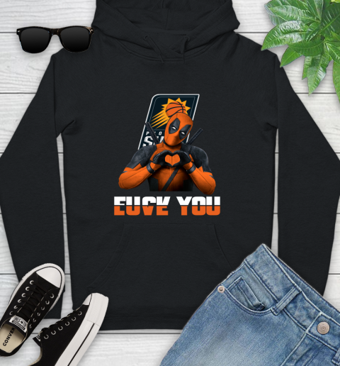 NBA Phoenix Suns Deadpool Love You Fuck You Basketball Sports Youth Hoodie