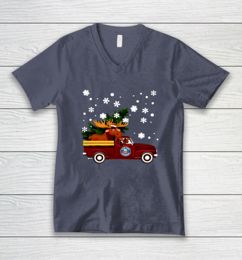 New York Islanders Bring Christmas Home NHL V-Neck T-Shirt 7