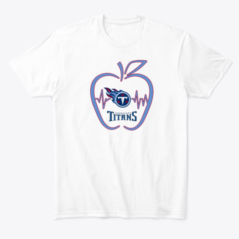 uzqc apple heartbeat teacher symbol tennessee titans classic t shirt 2 front white
