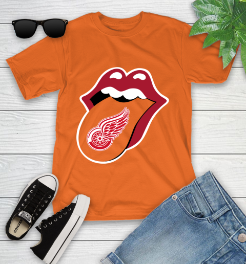 Detroit Red Wings NHL Hockey Lips I Root For My Team Adoring Fan 109