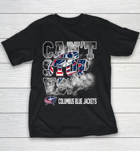 NHL Columbus Blue Jackets Hockey Can't Stop Vs Youth T-Shirt