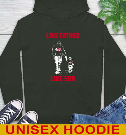 Cincinnati Reds MLB Baseball Like Father Like Son Sports Hoodie 12