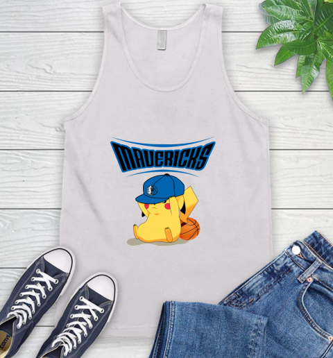 NBA Pikachu Basketball Sports Dallas Mavericks Tank Top