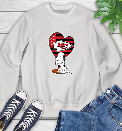 Kansas City Chiefs NFL Football The Peanuts Movie Adorable Snoopy Sweatshirt