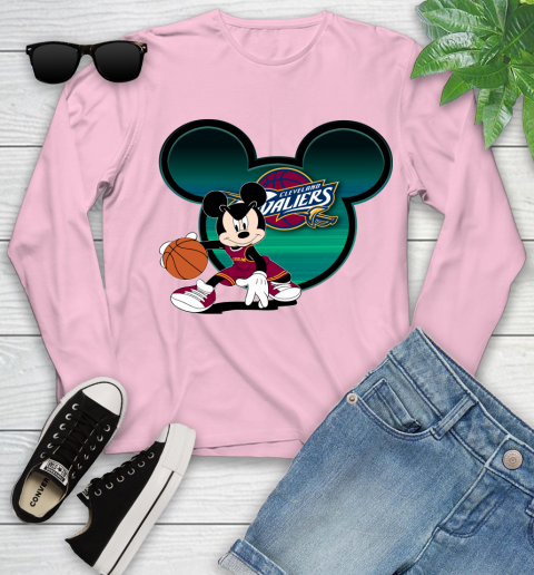 NBA Cleveland Cavaliers Mickey Mouse Disney Basketball Youth Long Sleeve 10