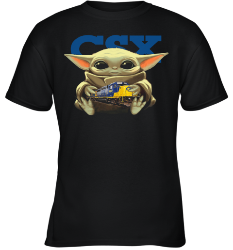 Baby Yoda Hug CSX Corporation Youth T-Shirt