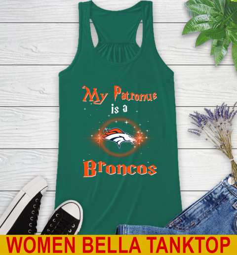 NFL Football Harry Potter My Patronus Is A Denver Broncos Racerback Tank 5