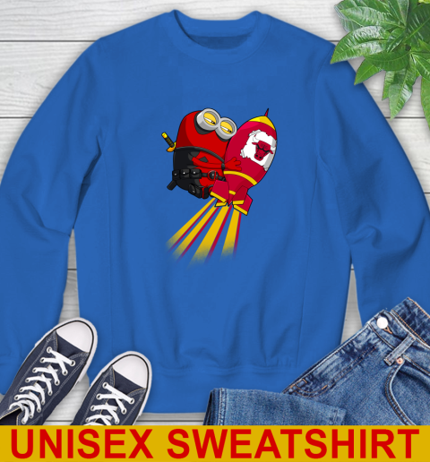 NBA Basketball Chicago Bulls Deadpool Minion Marvel Shirt Sweatshirt 11