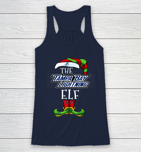 Tampa Bay Lightning Christmas ELF Funny NHL Racerback Tank 8