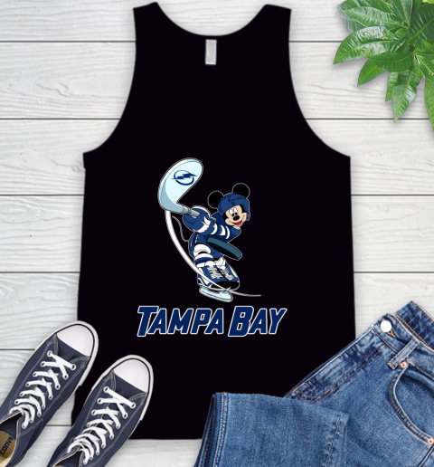 NHL Hockey Tampa Bay Lightning Cheerful Mickey Mouse Shirt Tank Top