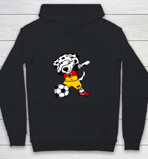 Dabbing Dalmatian Germany Soccer Fans Jersey German Football Youth Hoodie