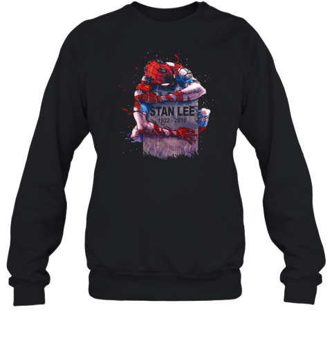 Stan Lee 1922 2018 Rip Spider Man Sweatshirt